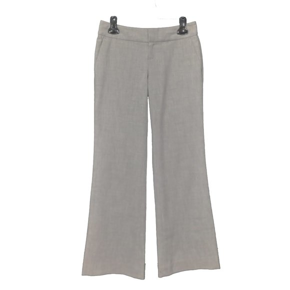Banana Republic Light Heather Gray Bootcut Office Wear Trousers Size US 0P - Picture 1 of 6